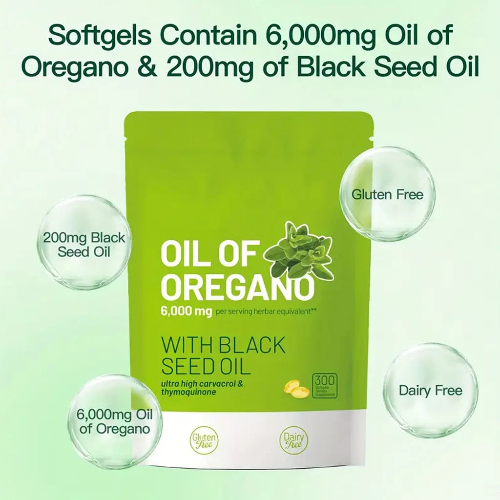 OregaForce™ Premium Oil of Oregano + Black Seed Oil - 300 softgels