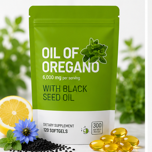 OregaForce™ Premium Oil of Oregano + Black Seed Oil - 300 softgels